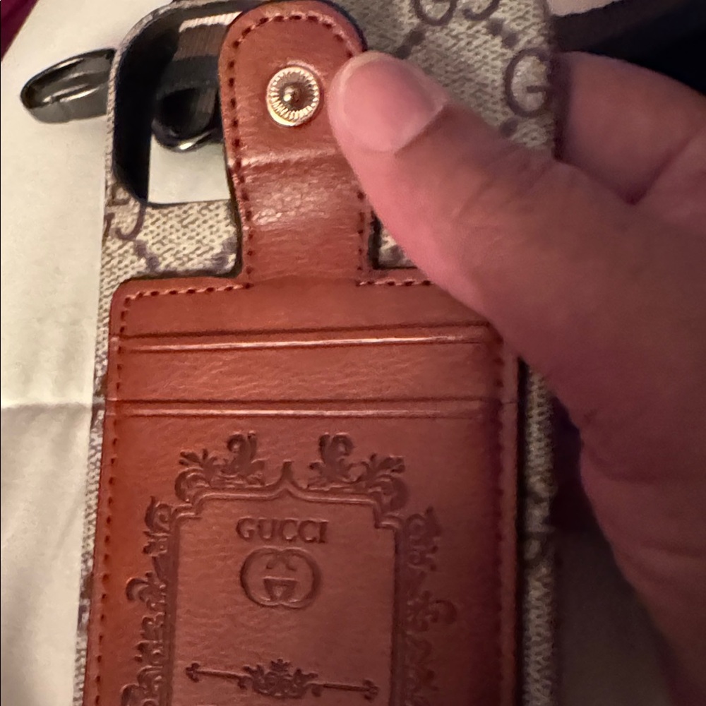 Signature Brown and Gray Phone Case can’t validate authenticity. Fits phone 12 - Picture 3 of 6